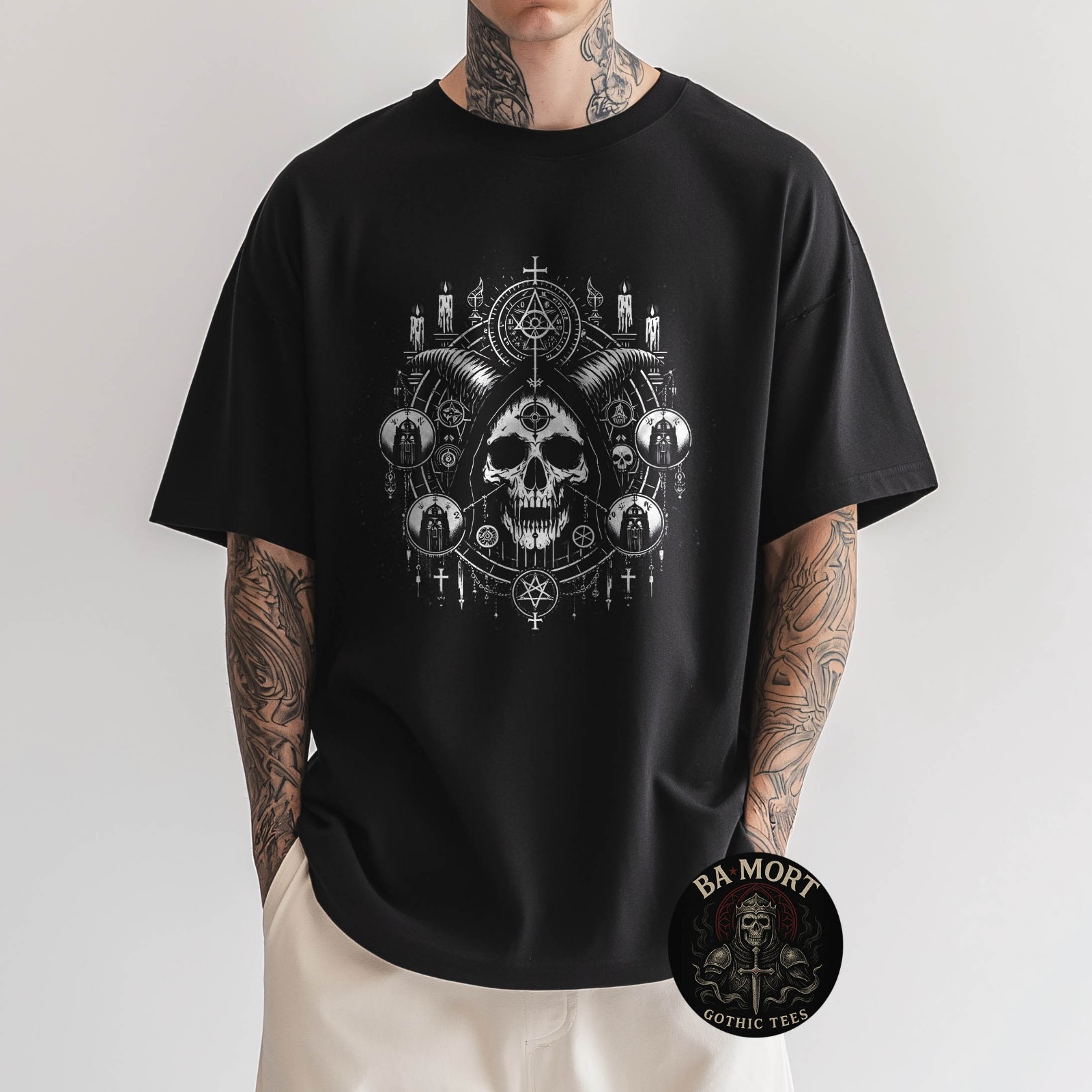 Satan Gothic Aesthetic Occult Unholy Grunge Emo Punk Satanic T-Shirt