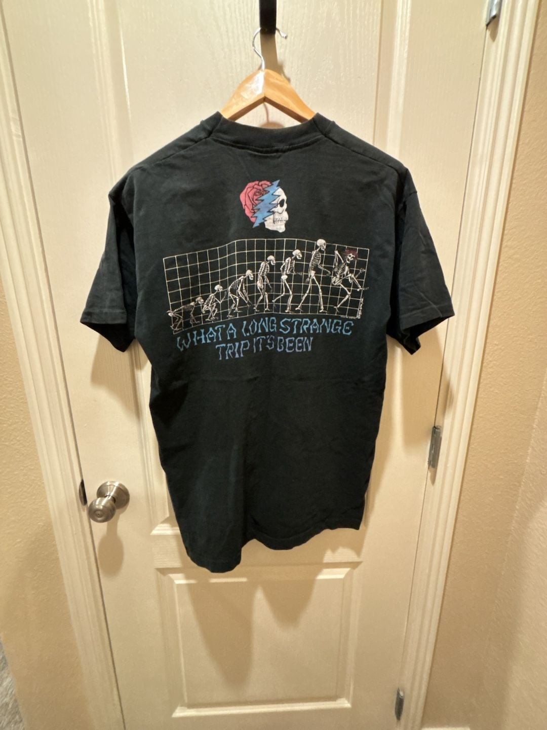 Vintage 1993 Grateful Dead 'What A Long Strange Trip' Skull Evolution T-Shirt gallery