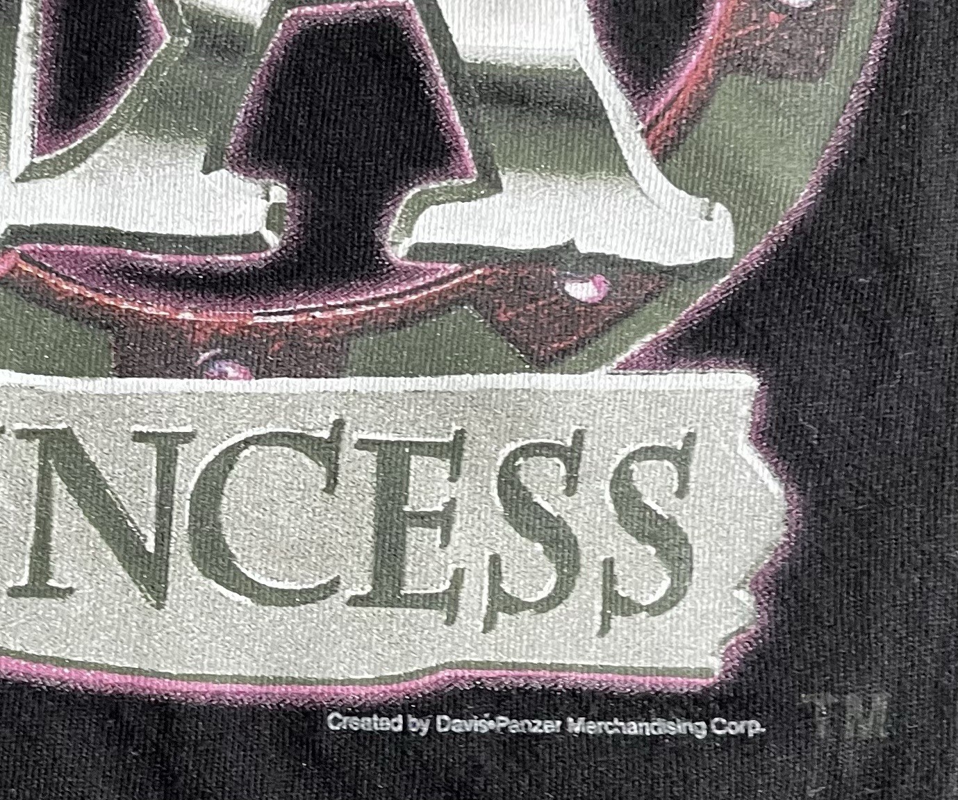 VTG 90’s Xena Warrior Princess Black T-Shirt XL Sword And Sorcery TV show Tee gallery