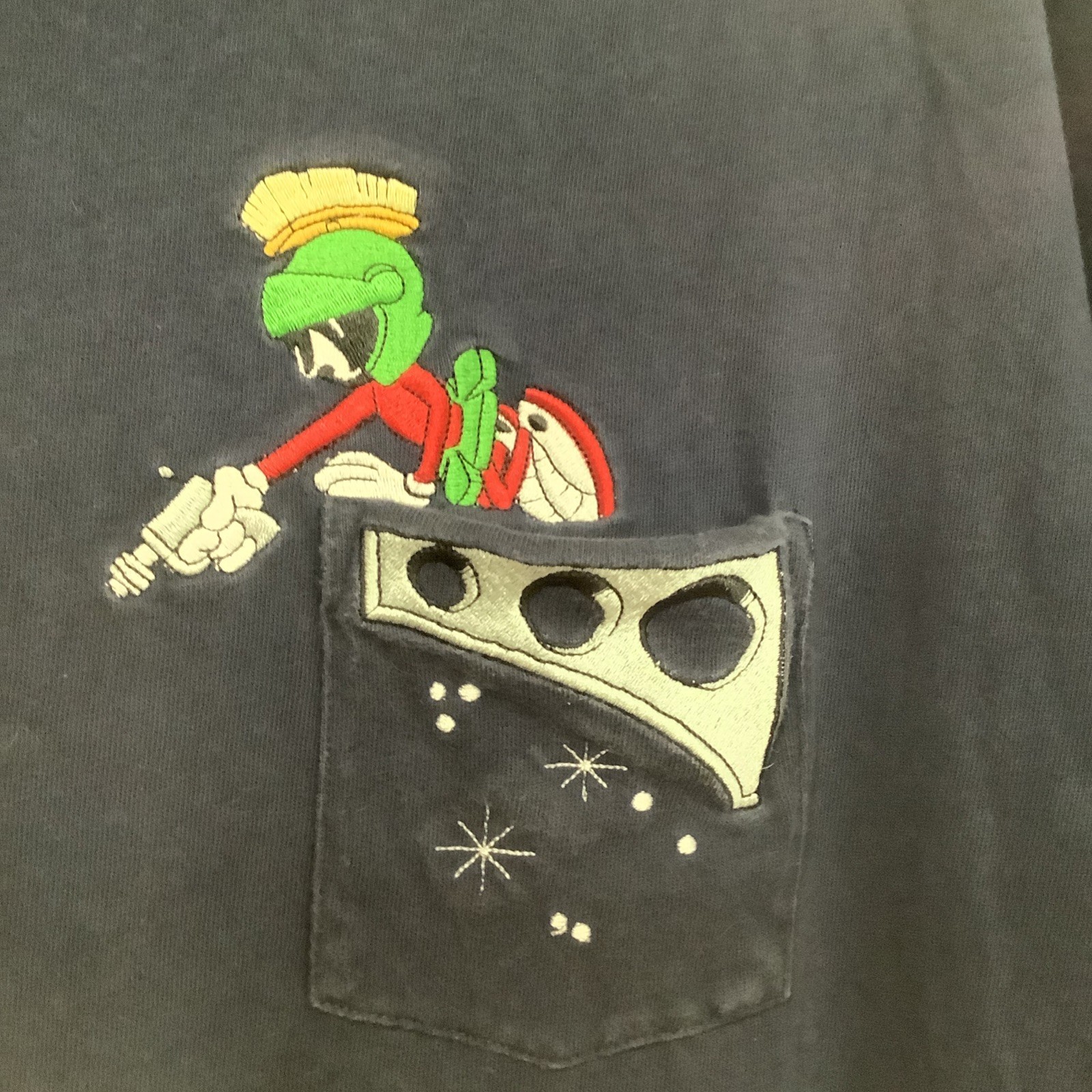 VINTAGE 1998 Looney Tunes Daffy Duck vs. Marvin The Martian XL Short Sleeve Tee gallery