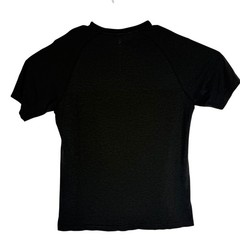 Second Skin Athletic Works Mens Black Short Sleeve Raglan T Shirt Size Small