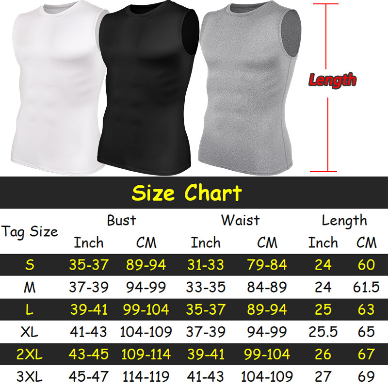 Men's Cool Dry Compression Base Layer Tank Top Sports Running Basketball Workout gallery