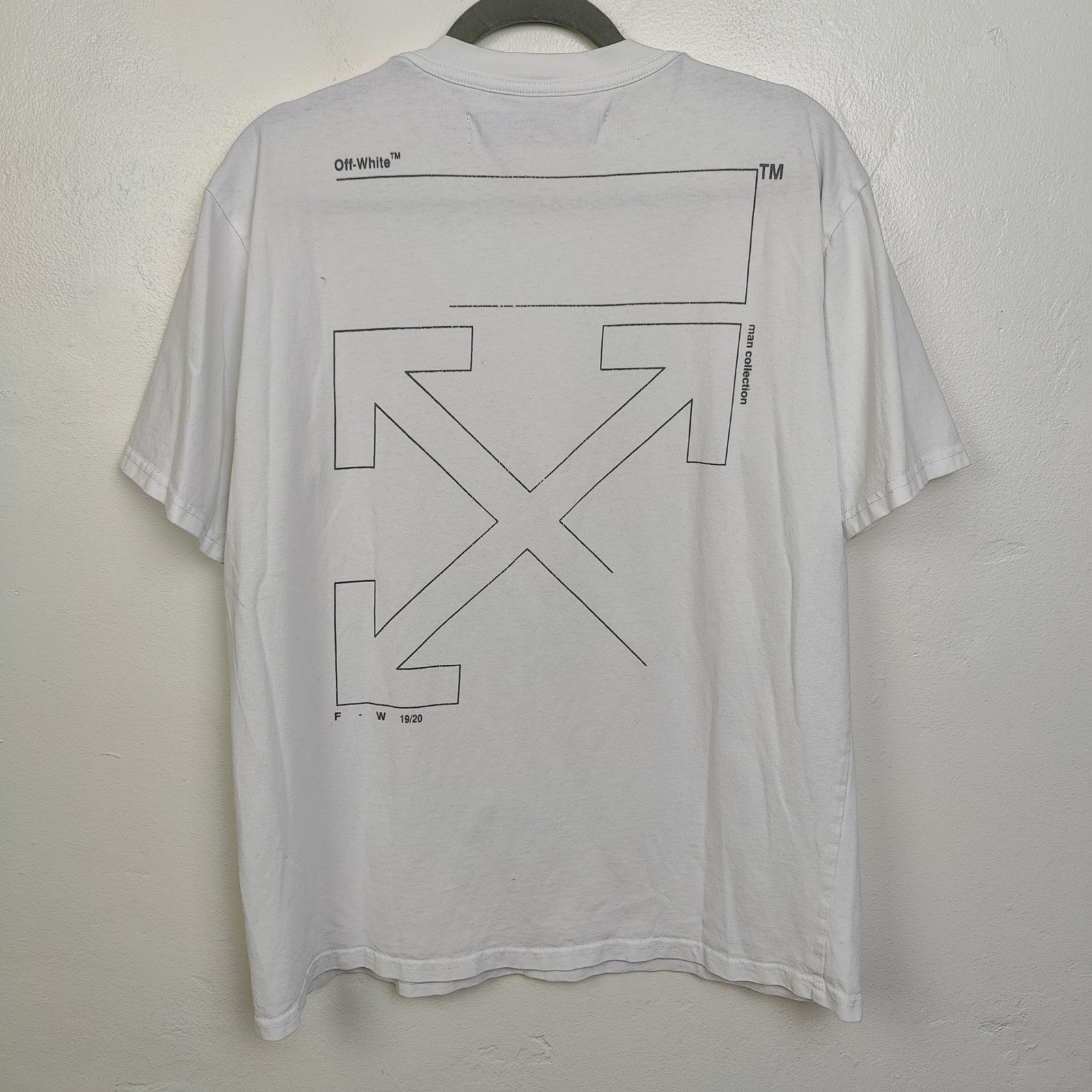 Off-White Mens T-Shirt XL White Fall-Winter 2020 Graphic Streetwear Hypebeast gallery