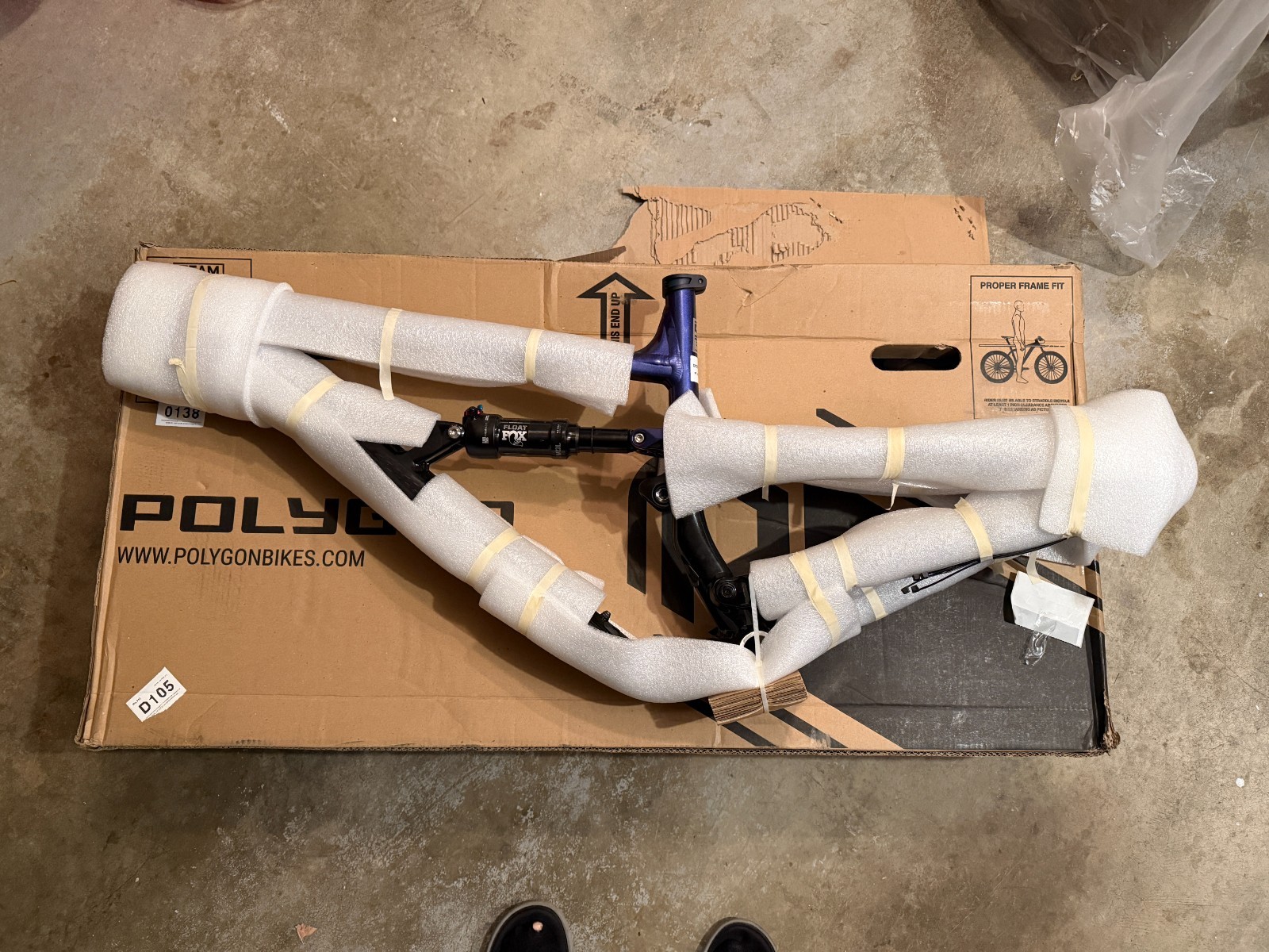 Polygon Siskiu T8 Frameset With Fox Float DPS Shock — Size XL ***NEW***