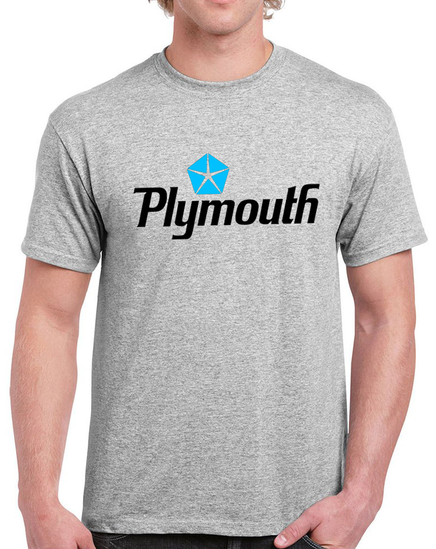 Classic Plymouth Logo 100% Cotton T-Shirt - 426/Hemi/Mopar/440/383/Muscle gallery