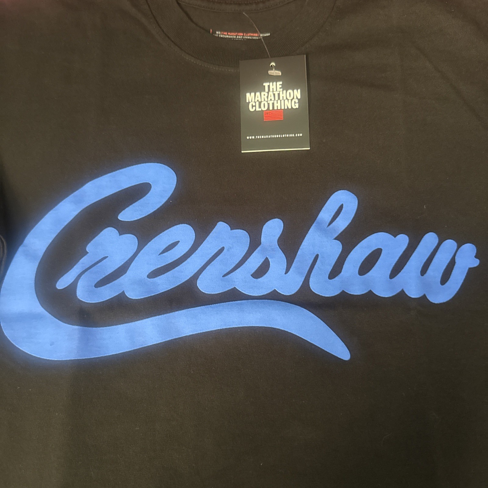 AUTHENTIC MARATHON CRENSHAW Tshirt Limited Edition MEDIUM BLUE