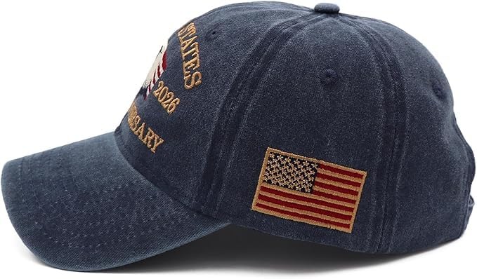 250 Anniversary USA Hat 17762026 Eagle Embroidery Liberty Patriotic Baseball ... gallery