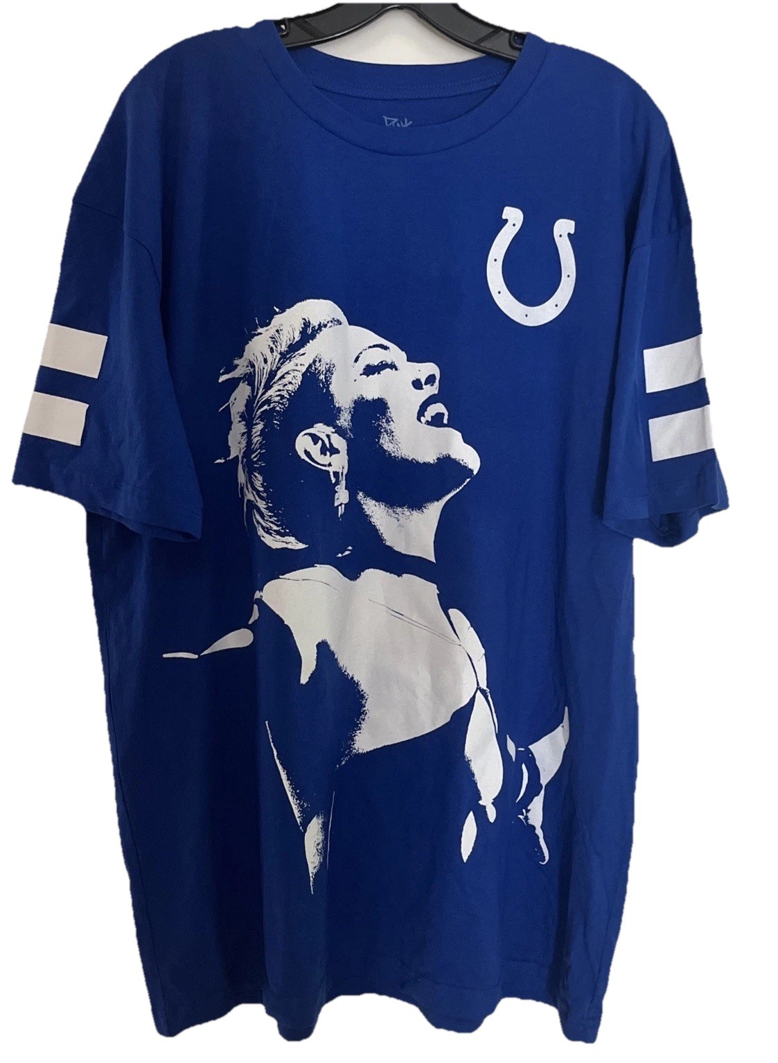 P!NK Pink Alecia Moore Concert TShirt ’24 Summer Carnival Colts Mens XL Blue New