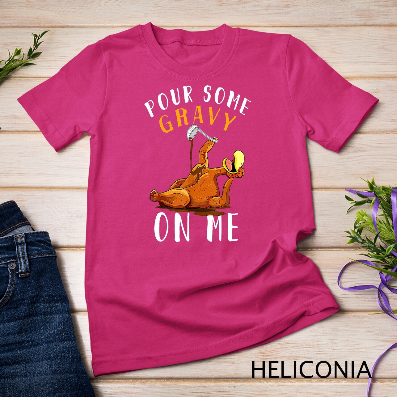 Pour Some Gravy on Me tShirt Happy Turkey Day Thanksgiving Unisex T-shirt gallery