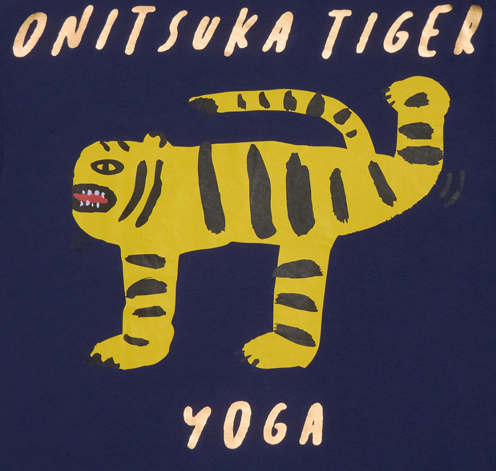 Onitsuka Tiger Oversized Graphic T-Shirt Unisex Lifestyle Tee Navy 2183B624-400 gallery