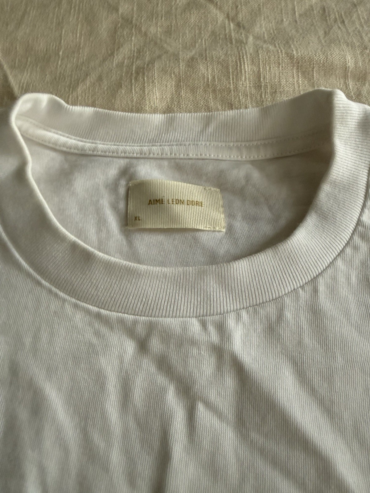 Aime Leon Dore ALD Tyrrell Winston Bigger Than The Pope White Tee T Shirt XLarge gallery