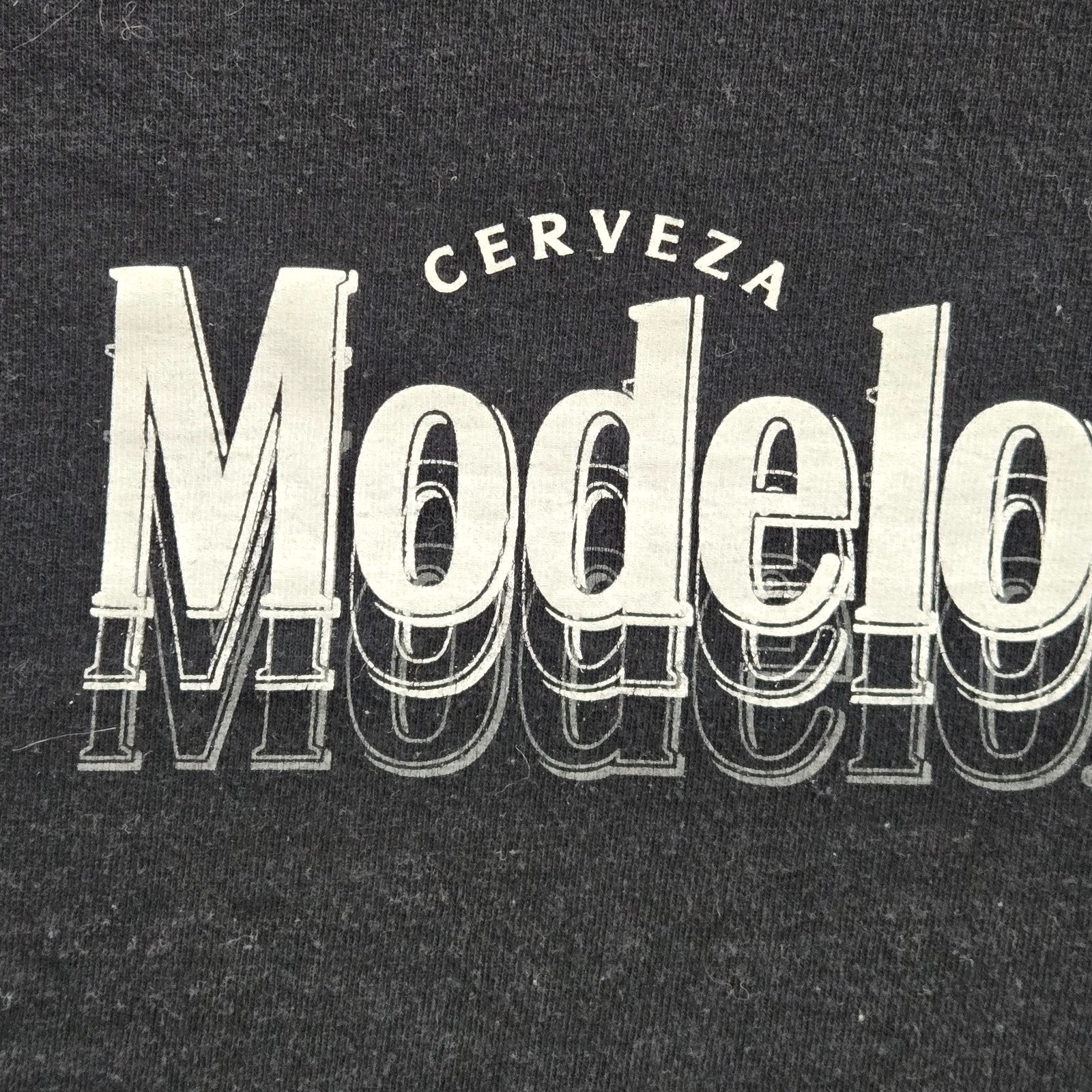 Modelo Men Shirt L Black Short Sleeve Logo Cotton gallery