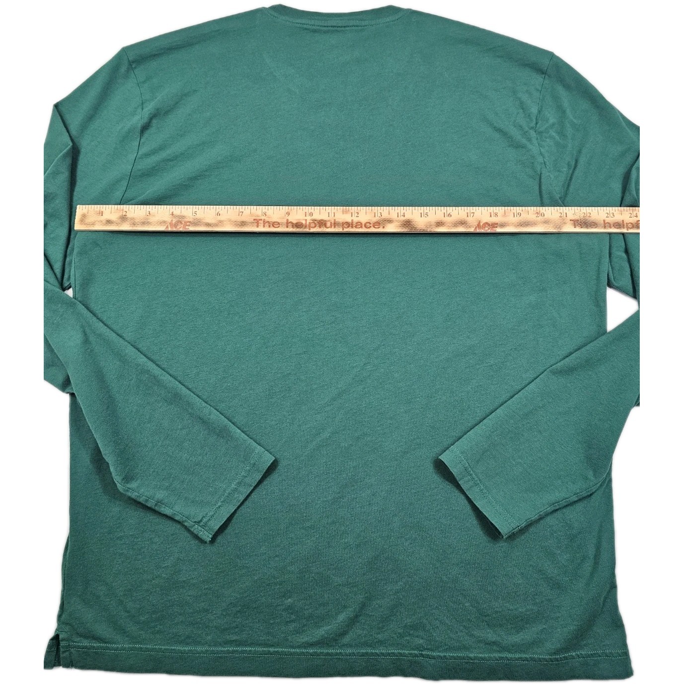 Apple Employee Long Sleeve Logo Tech Shirt Mens L Green Tee Soft Quality Tshirt gallery
