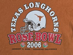 Texas Longhorns Shirt Men’s Medium Rose Bowl 2006 Orange Vintage TSI Sportswear