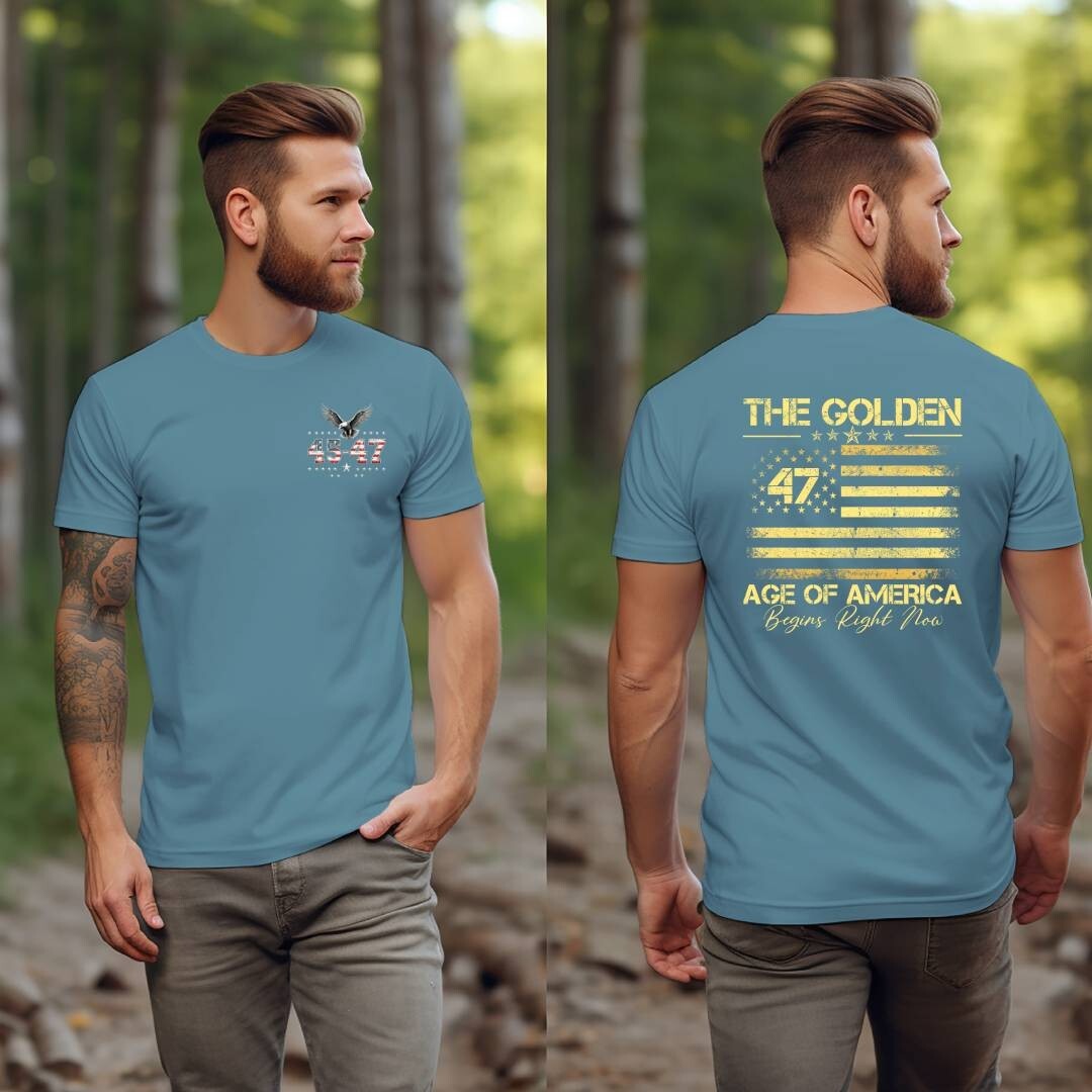 Trump Vance 2024 The Golden Age of America Great MAGA Golf 45 47 Eagle T-Shirt gallery