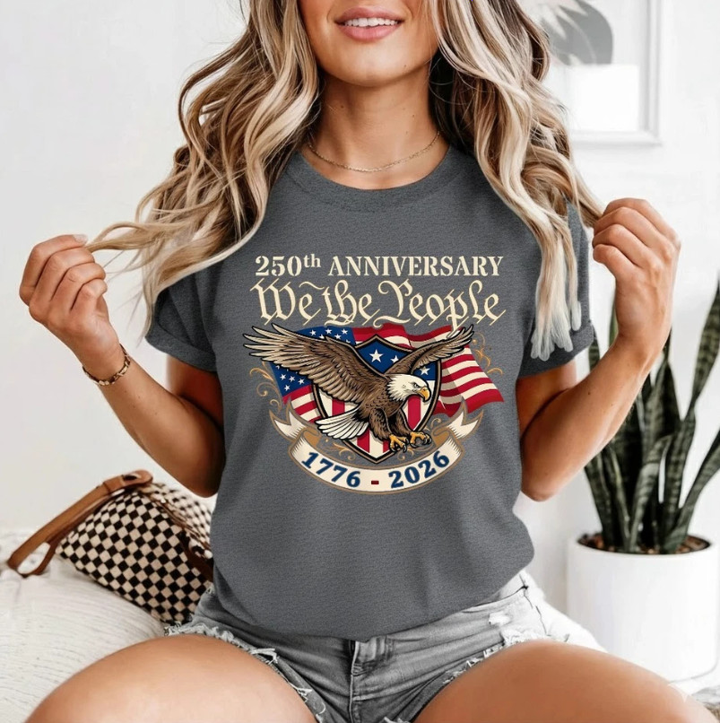 250 Anniversary USA 250th Eagle Flag Patriotic 4th of July T-Shirt gallery