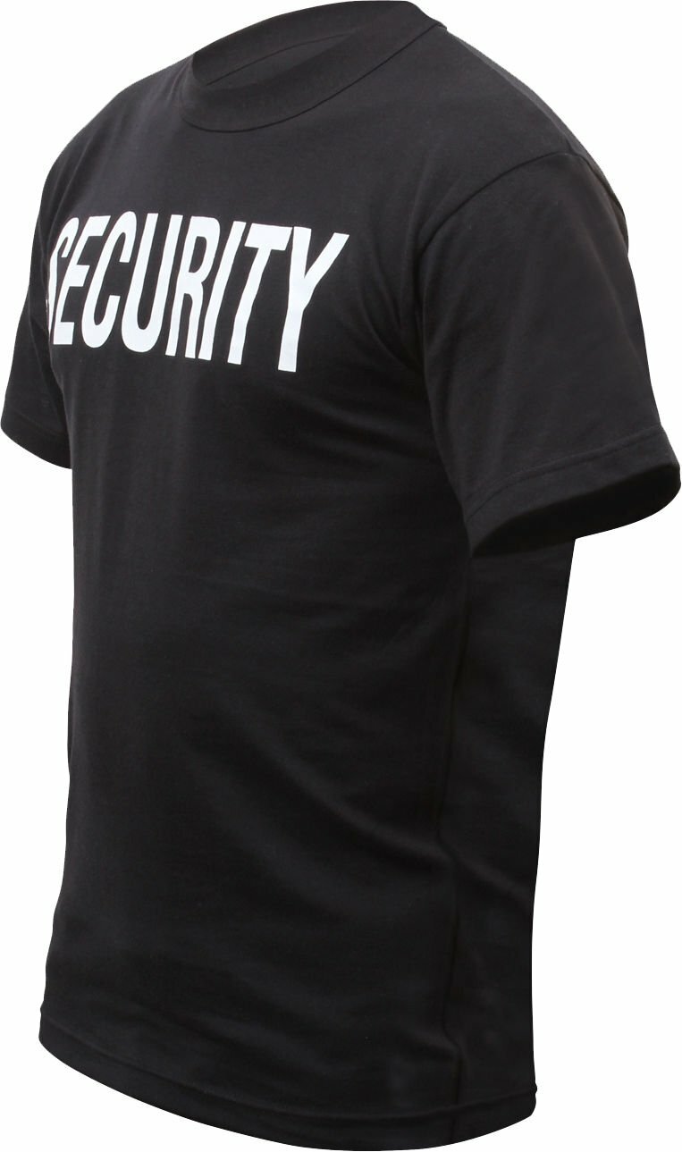 Security Double Sided T-Shirt Black & White Official Issue Officer Bouncer Event gallery