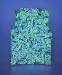 *New* 2XL – Sm Handmade Tie Dye, Men’s Emerald Sea Cruncht Crinkle Sleeveless