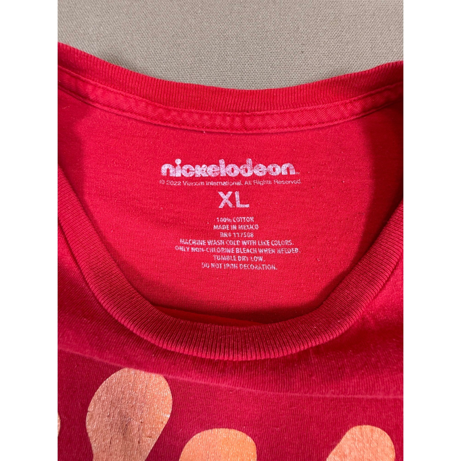 Nickelodeon 90s Vintage Cartoon T Shirt Red XL Ren Stimpy Rugrats Retro gallery