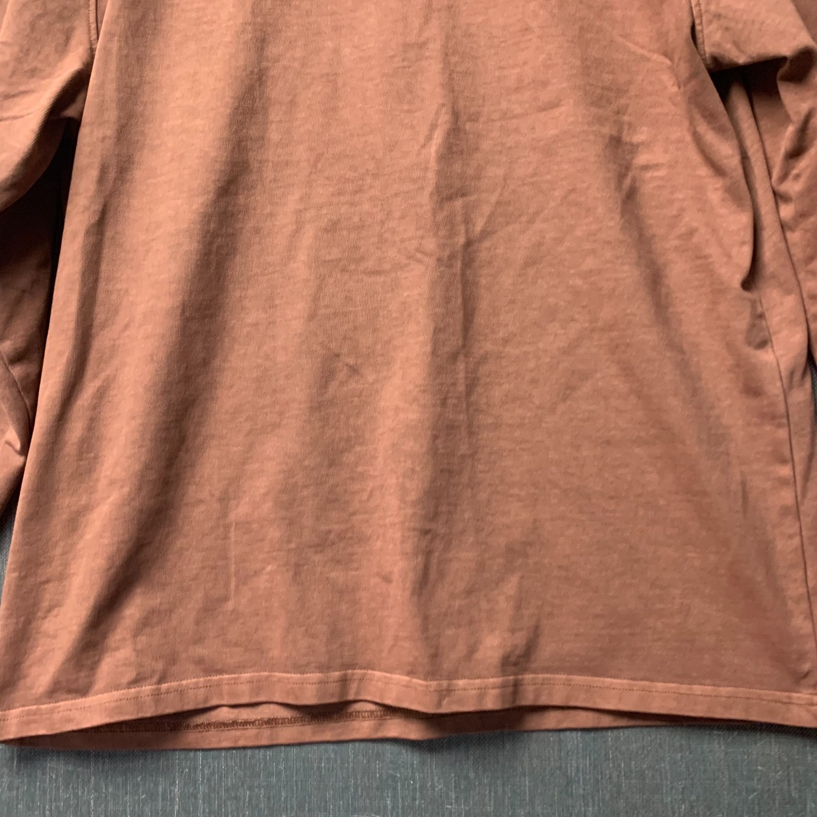 VRST Men’s Shirt Size M Brown Long Sleeve Crewneck Casual Tee gallery