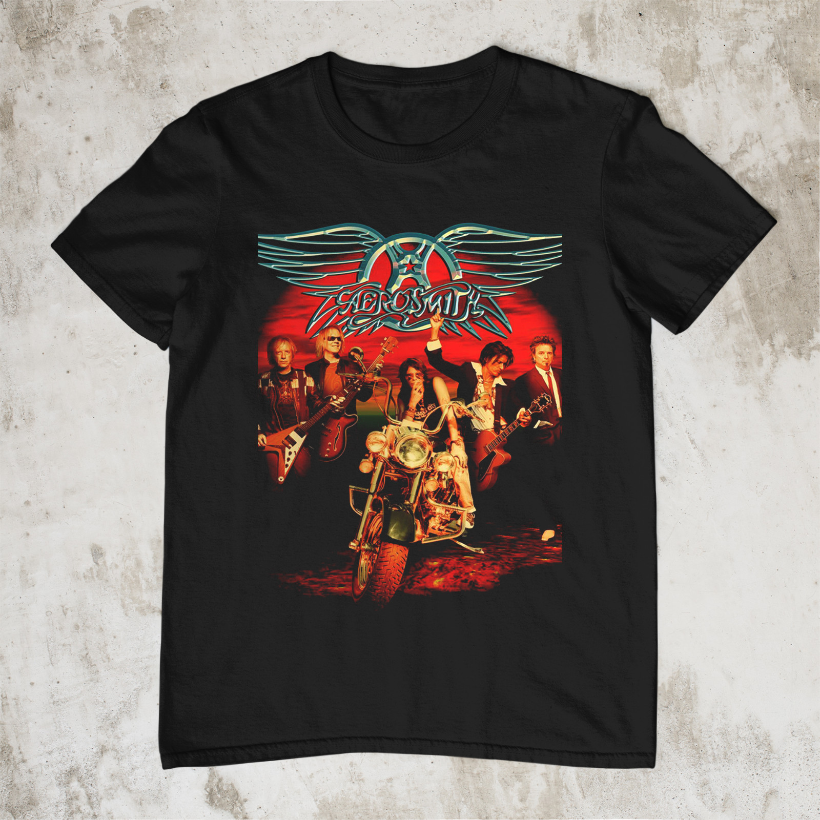 Aerosmith 5-Band Member Gift For Fan Black All Size S-5XL T-Shirt gallery