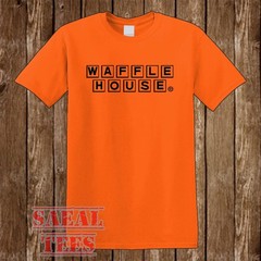 Waffle House Retro Restaurant Men’s Orange Size S-5XL