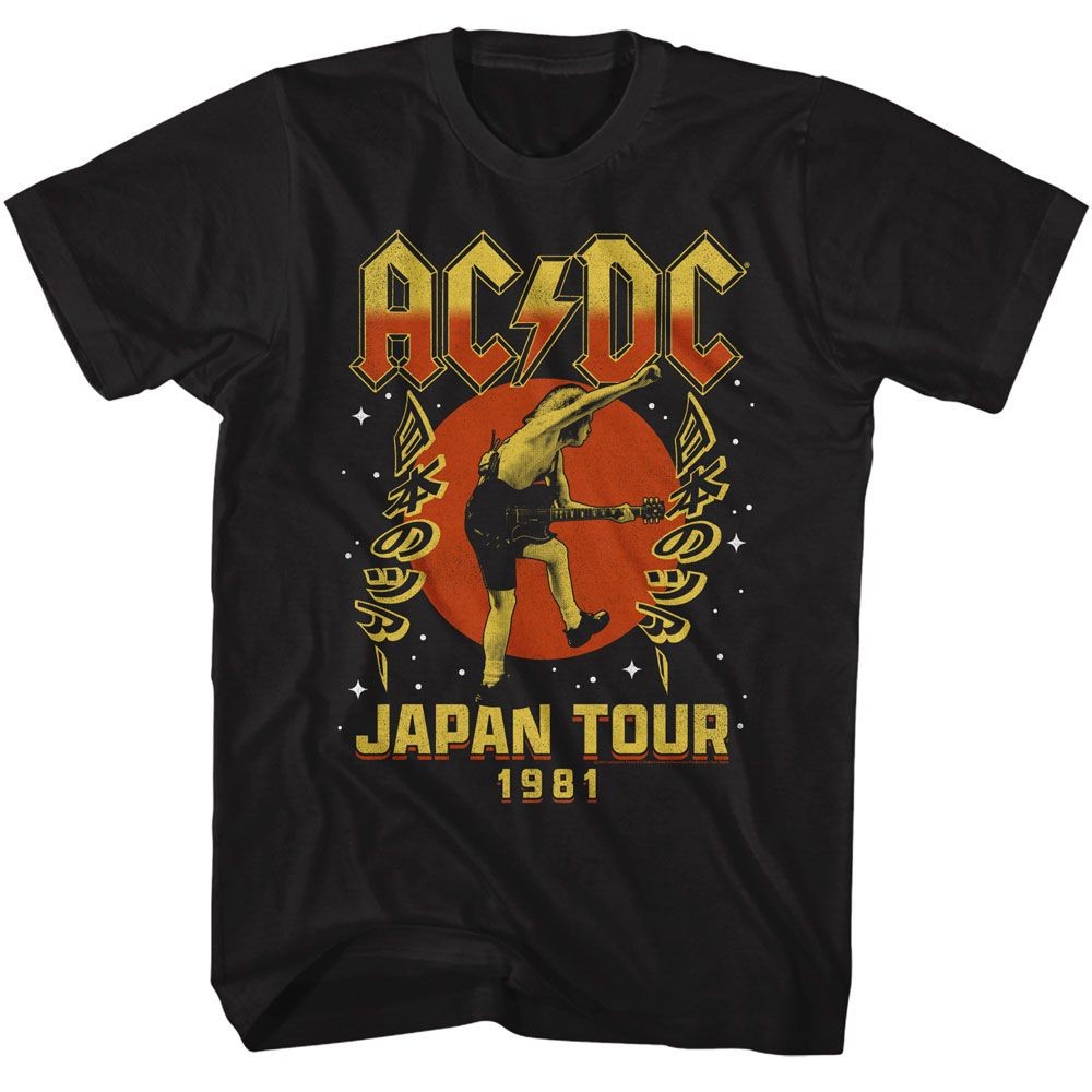 ACDC Japan Tour 1981 Black Music Shirt