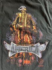 American Backbone Graphic Short Sleeve T Shirt Men’s XL Black Crew Neck Cotton