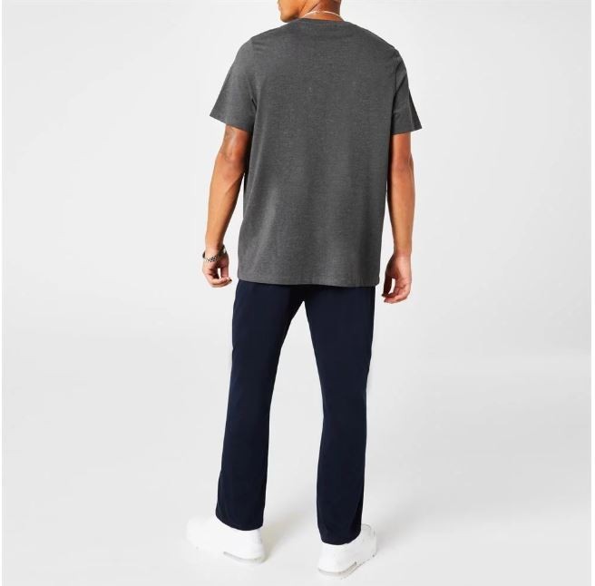 Slazenger Men's V-Neck T-Shirt - Grey Charcoal Marle Size M gallery