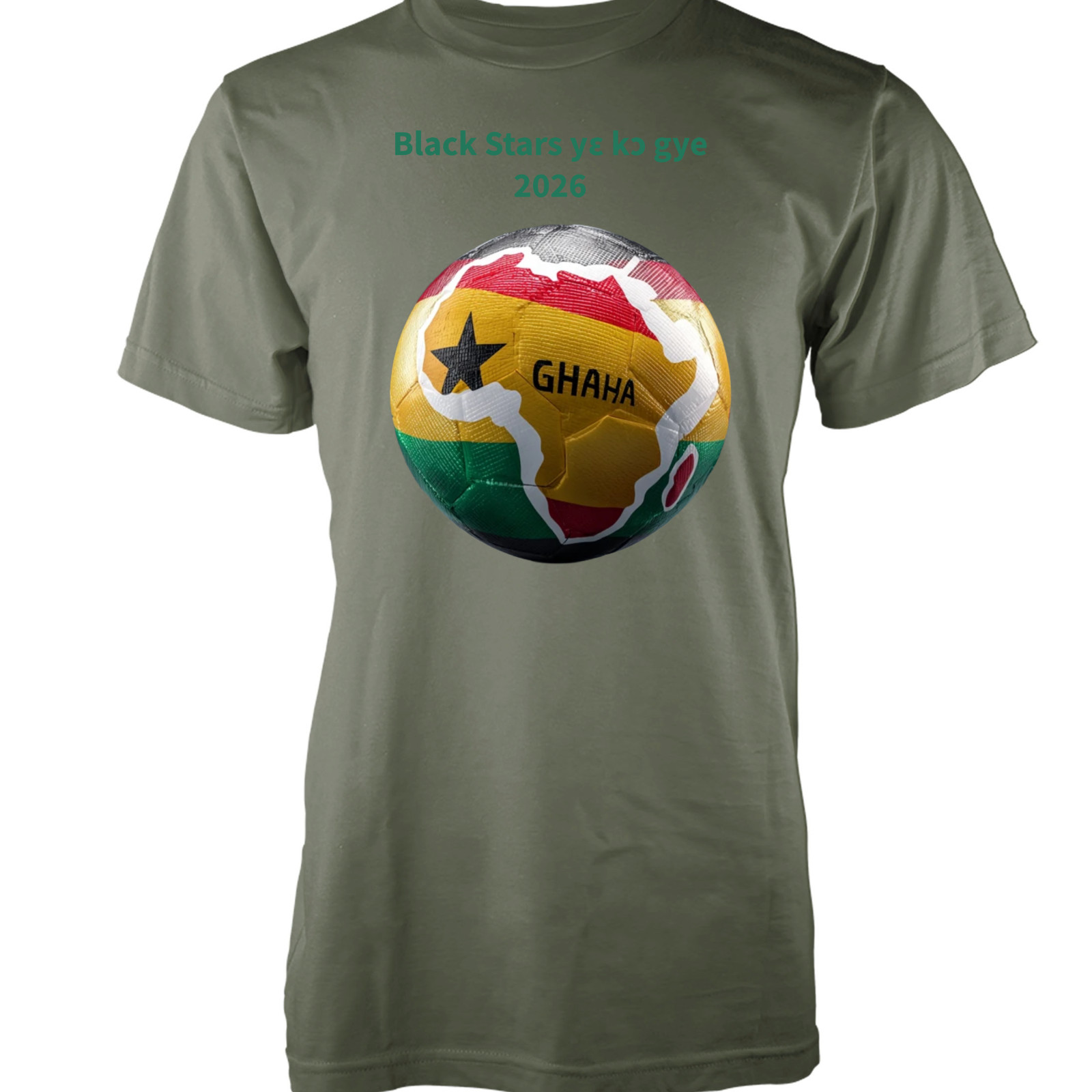 Free Personalisation 2026 World Cup Football Ghana Cotton T-Shirt Adult gallery