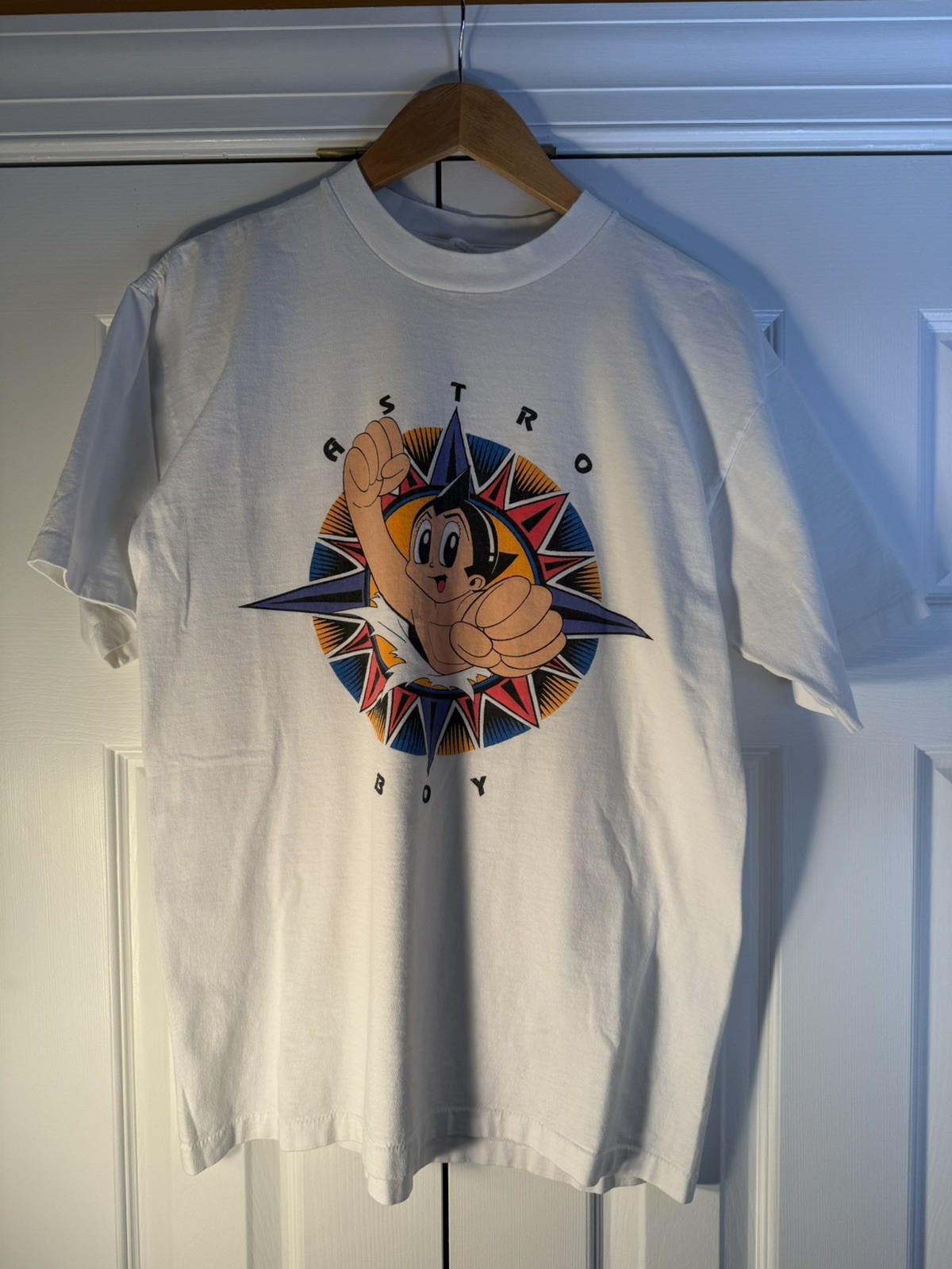 VINTAGE ASTRO BOY WHITE ASTROBOY USA SINGLE STITCH MANGA ANIME TEE SHIRT LARGE gallery