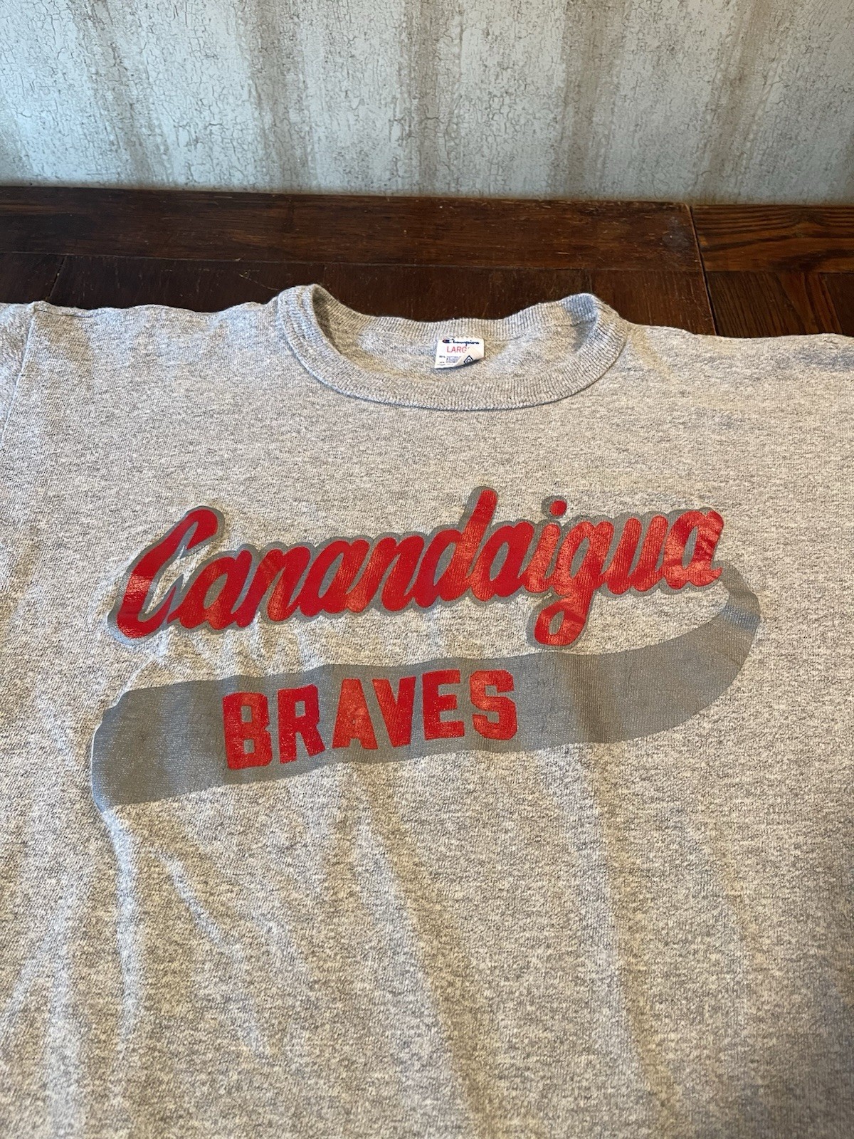 Vintage 80s Champion Canandaigua High School Graphic t-Shirt Single Stitch Large