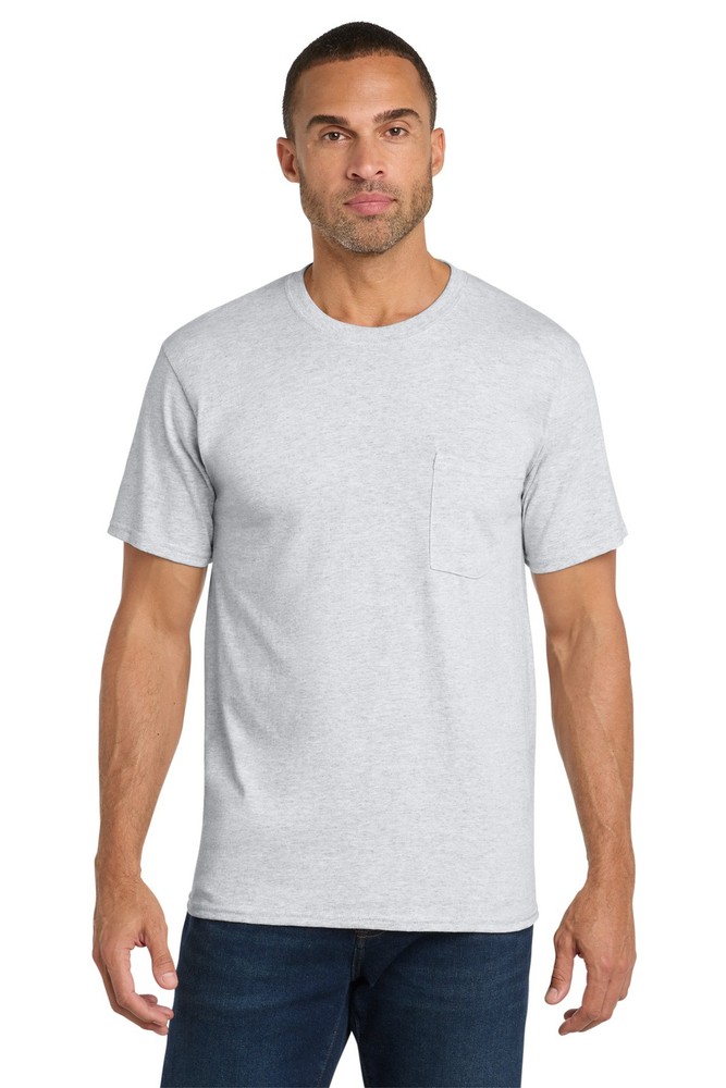 Port & Co Core Cotton Pocket Tee PC54P