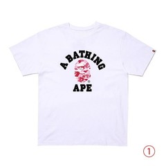 Unisex Camo Ape Head Graphic Short Sleeve T Shirt Crew Neck Loose Casual Streetw