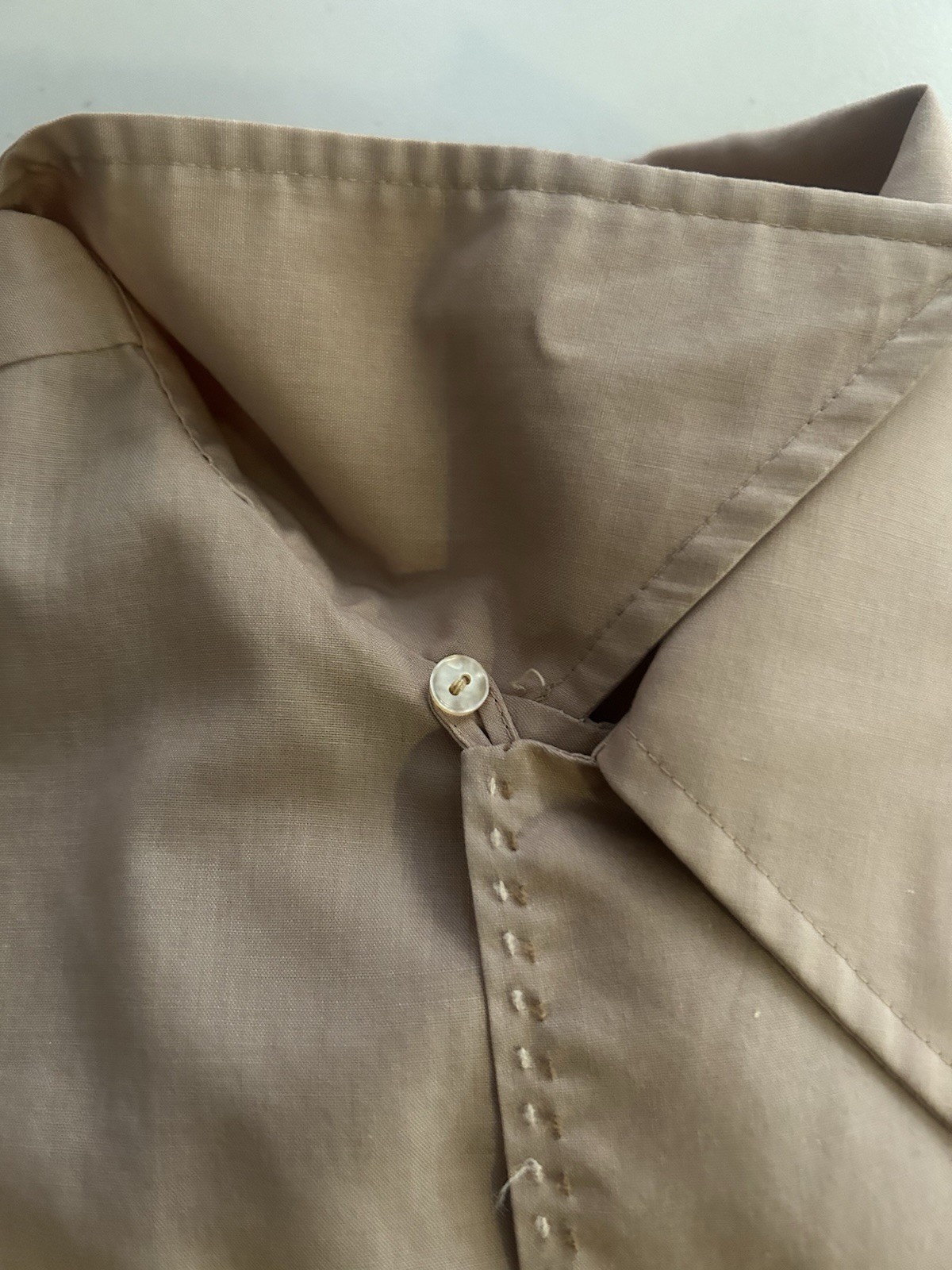 Vintage 70s Mr. California Loop Collar Button Up Shirt Men's Size XL Polycotton gallery