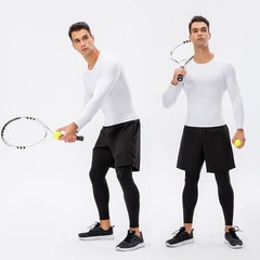 3 Pack Compression Shirts Men Long Sleeve Athletic Workout Base Layer Quick D…