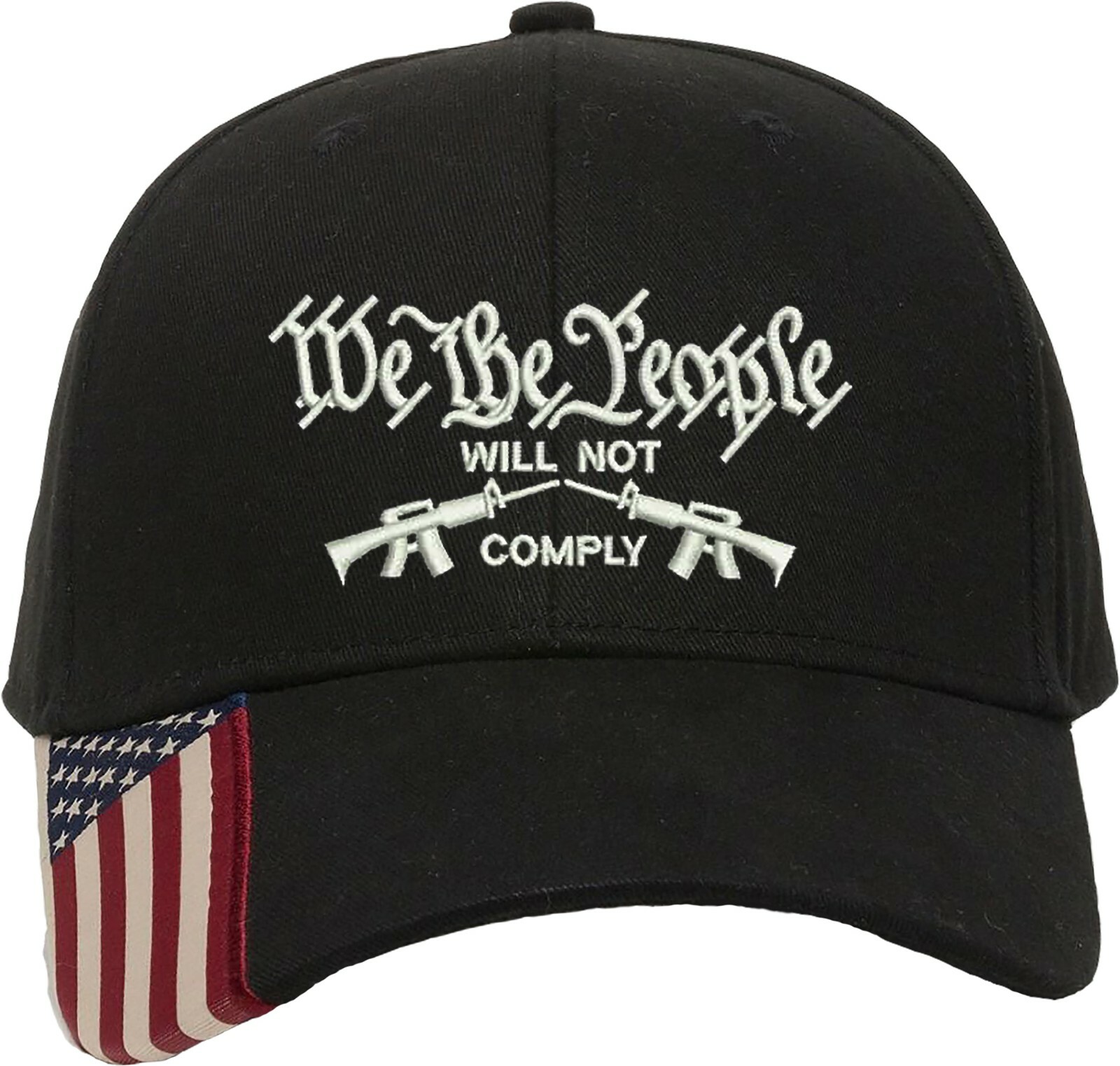 We the people will not comply BillFlag Embroidered 1Size Fits All structured Hat gallery