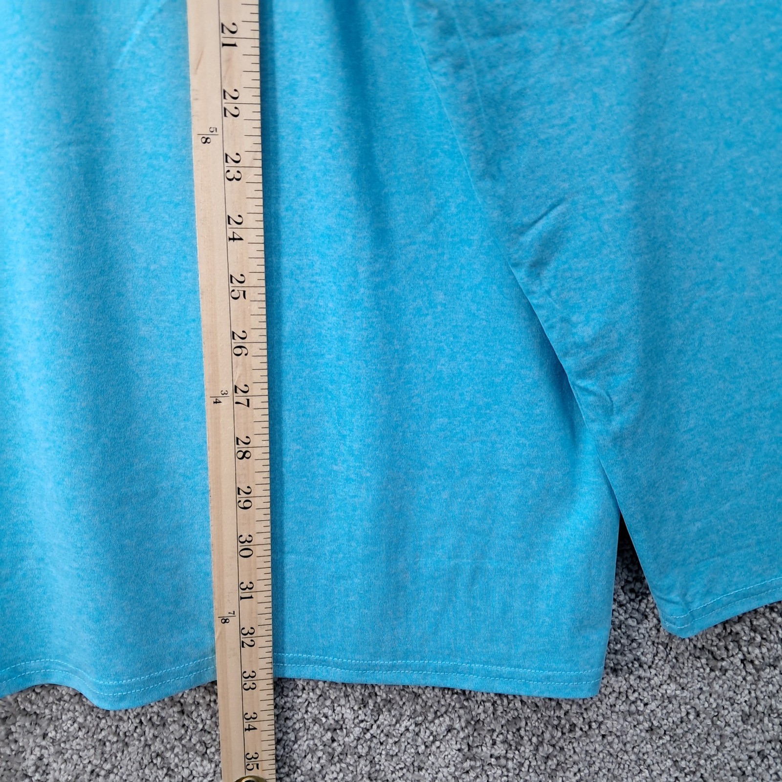 JumGear Mens 3XL Blue Heather Long Sleeve Performance Shirt Crew Neck Raglan gallery