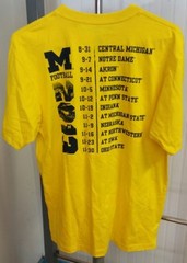 Michigan Wolverines This is MICHIGAN 134,000 2013 Schedule T-Shirt Adidas Mens L