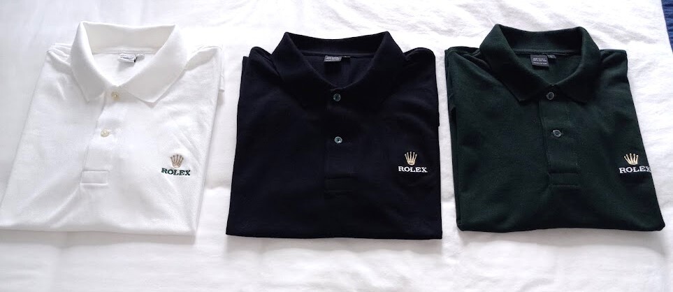 *** Rolex New Mens XXL Event Shirt Golf / Tennis Whites Mens 100% Cotton ***