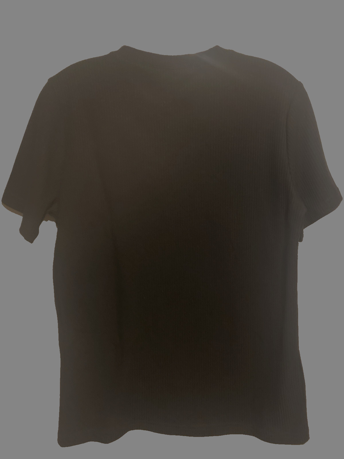 Men's Textured Ribbed Knit Short Sleeve Crewneck Tee NWOT Size Small Black gallery