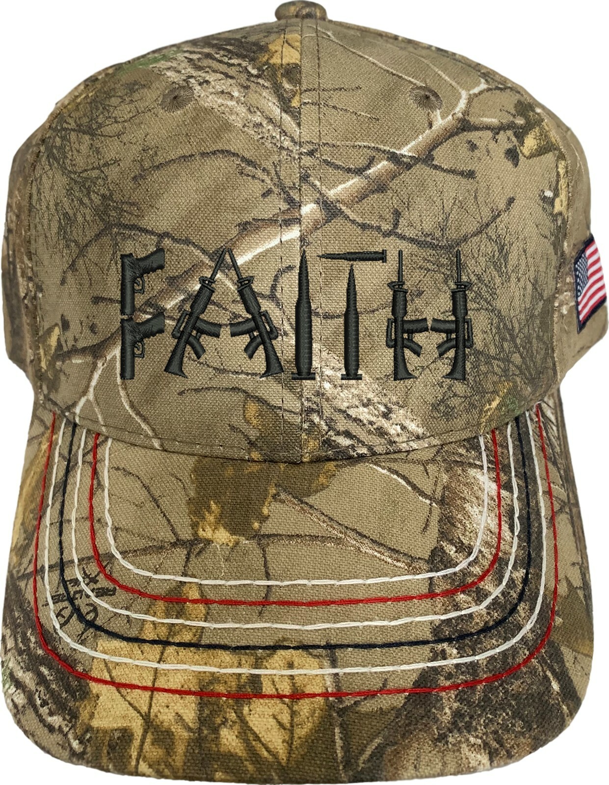 Faith Guns 2nd Amendment Embroidered Camo Structured Adjustable Hat gallery