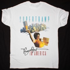 SUPERTRAMP BREAKFAST IN AMERICA Shirt White Unisex Size S-5XL 1J1068
