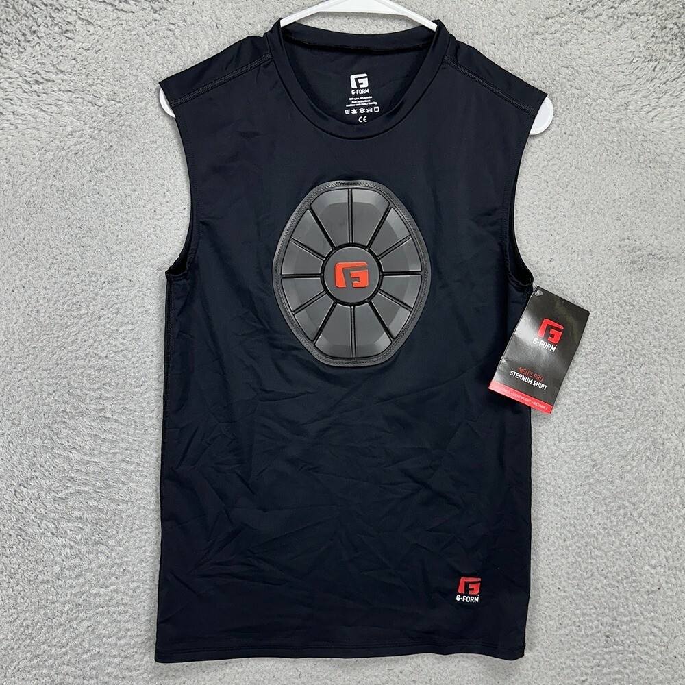 G-Form Mens Tank Top Sternum Shirt Large Black Crewneck Nylon Blend Stretch NEW gallery