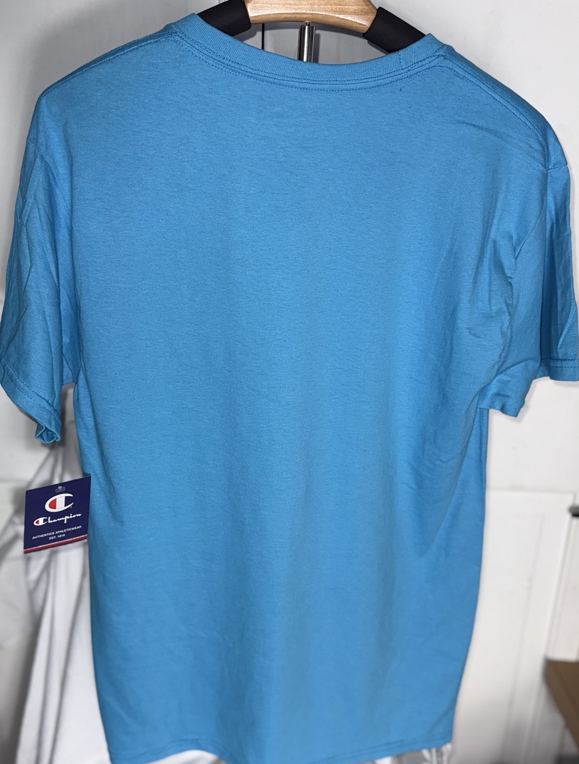 🔥 Champion Men Short Sleeve Cotton Jersey New Crewneck T-shirt Size.M T425 gallery