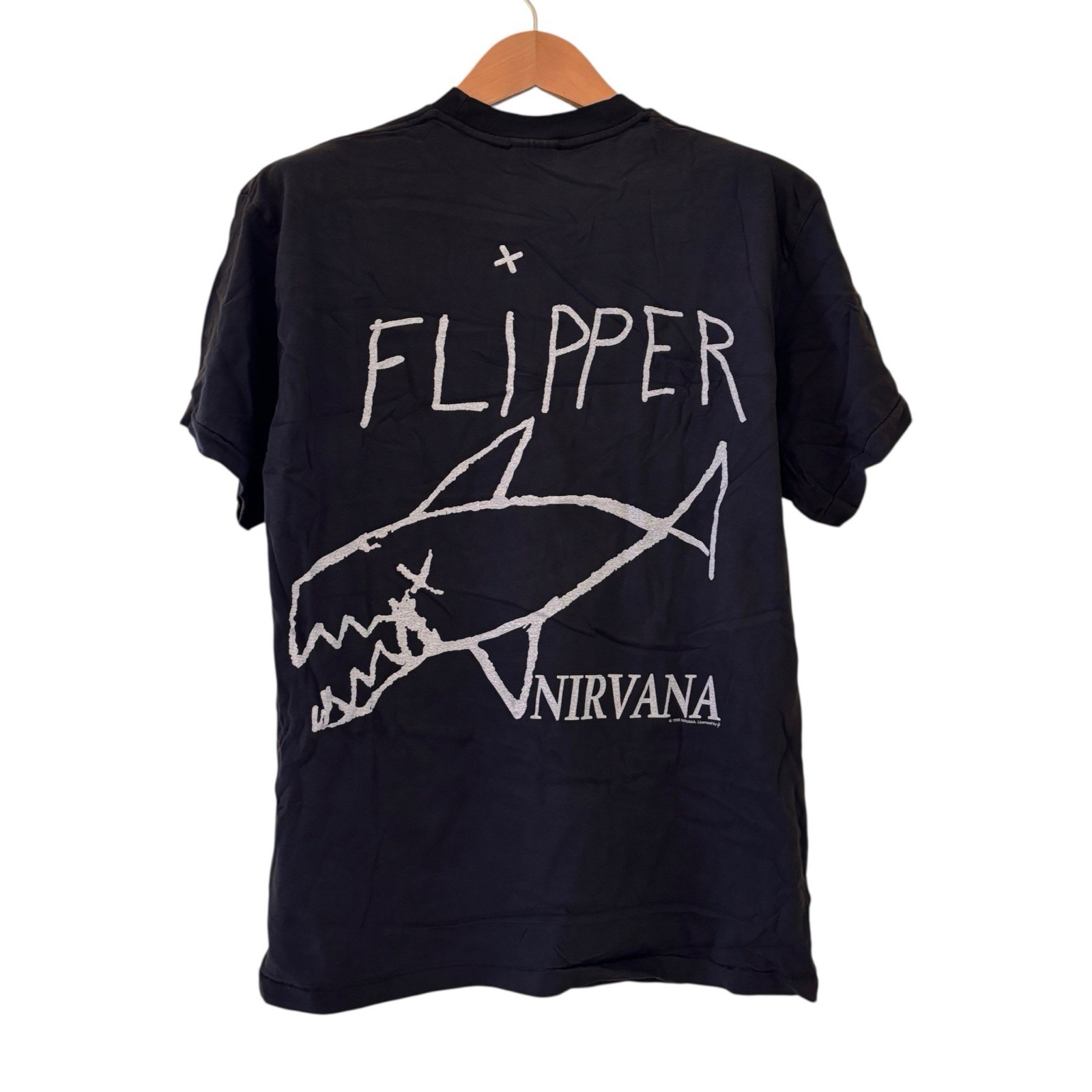 1998 Nirvana Kurt Cobain Flipper Concert Shirt Vintage Rare REPRINT Size XL gallery