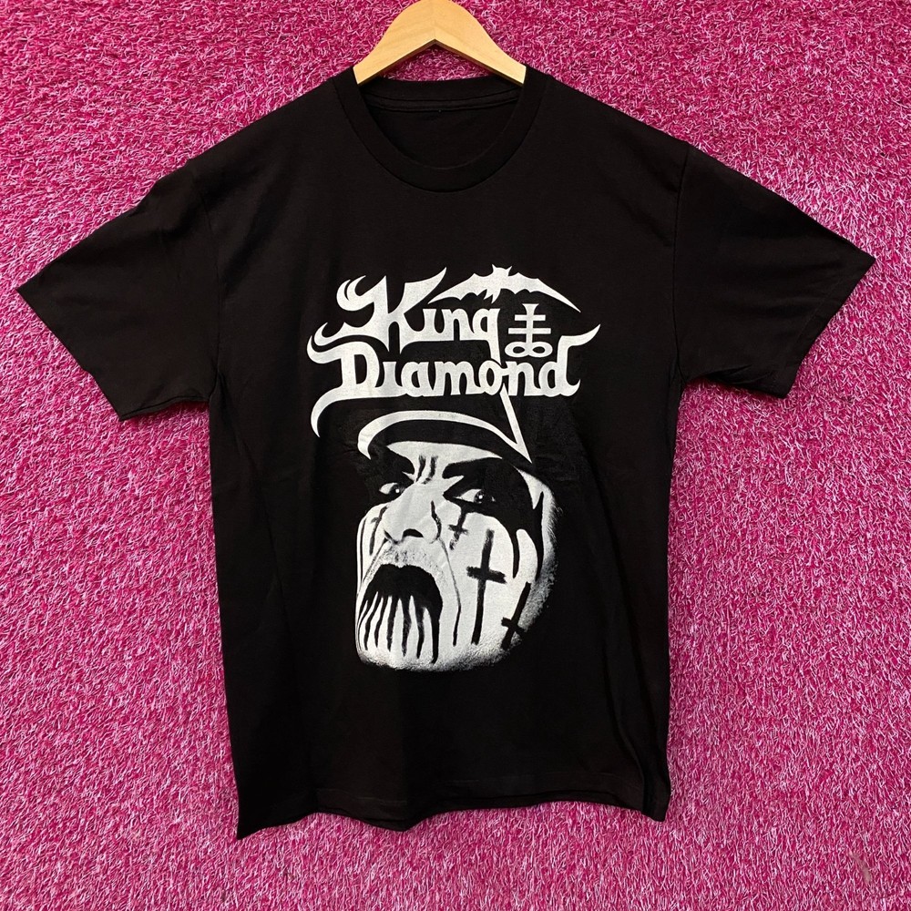 King Diamond Puppet Master Face Graphic T-Shirt Medium