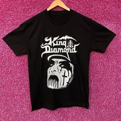 King Diamond Puppet Master Face Graphic T-Shirt Medium