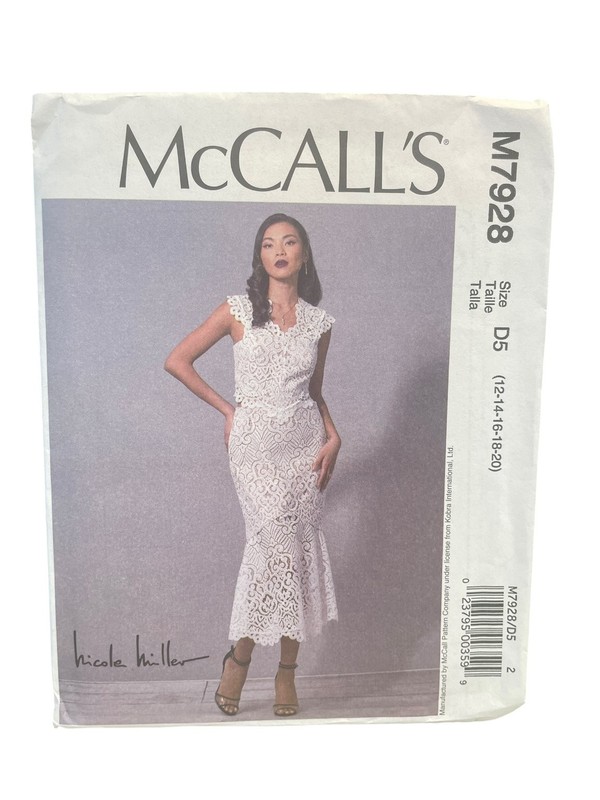 McCall’s M7928 Misses Special Occasion Dress Size D5 (12-14-16-18-20)