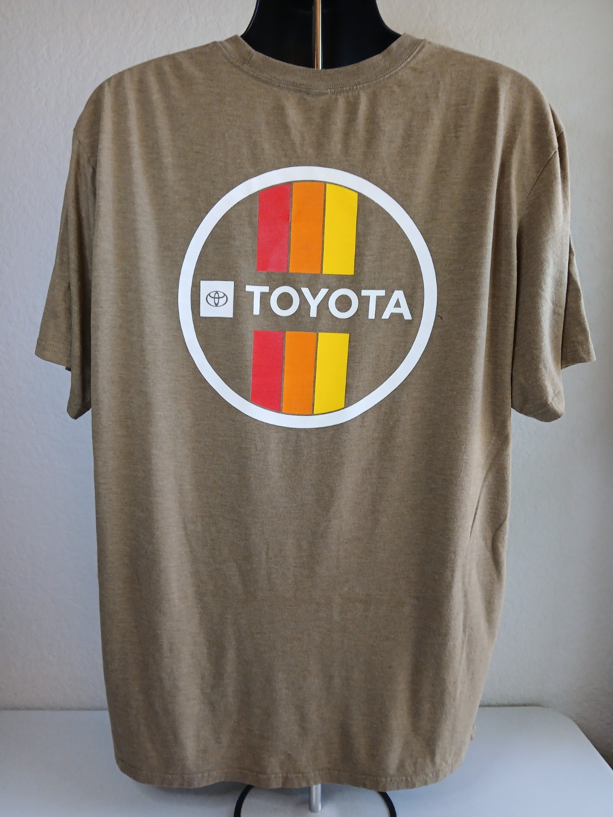 TOYOTA RACING Khaki Tan Mens Double Sided Shirt 3XL Used gallery